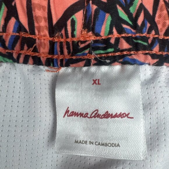 Hanna Andersson Mens Colorful Mesh Lined Swim Trunks Vacation Beach Sz XL - Picture 5 of 12